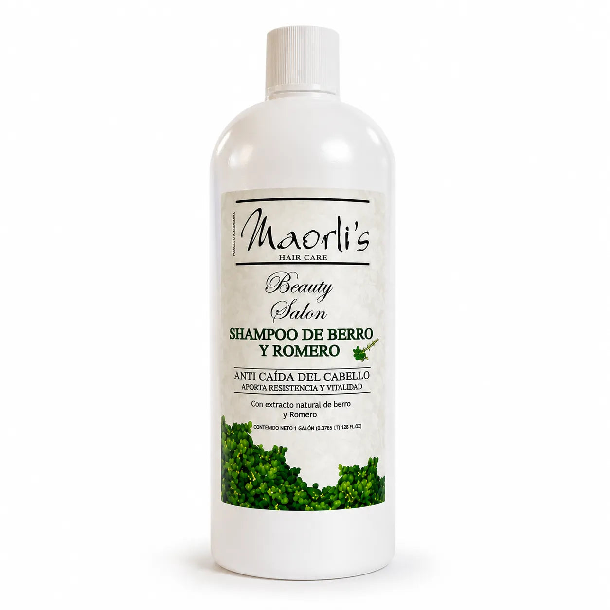 Maorlis Shampoo Berro y Romero 1L: Combate la caída, revitaliza y fortalece desde la raíz del cabello