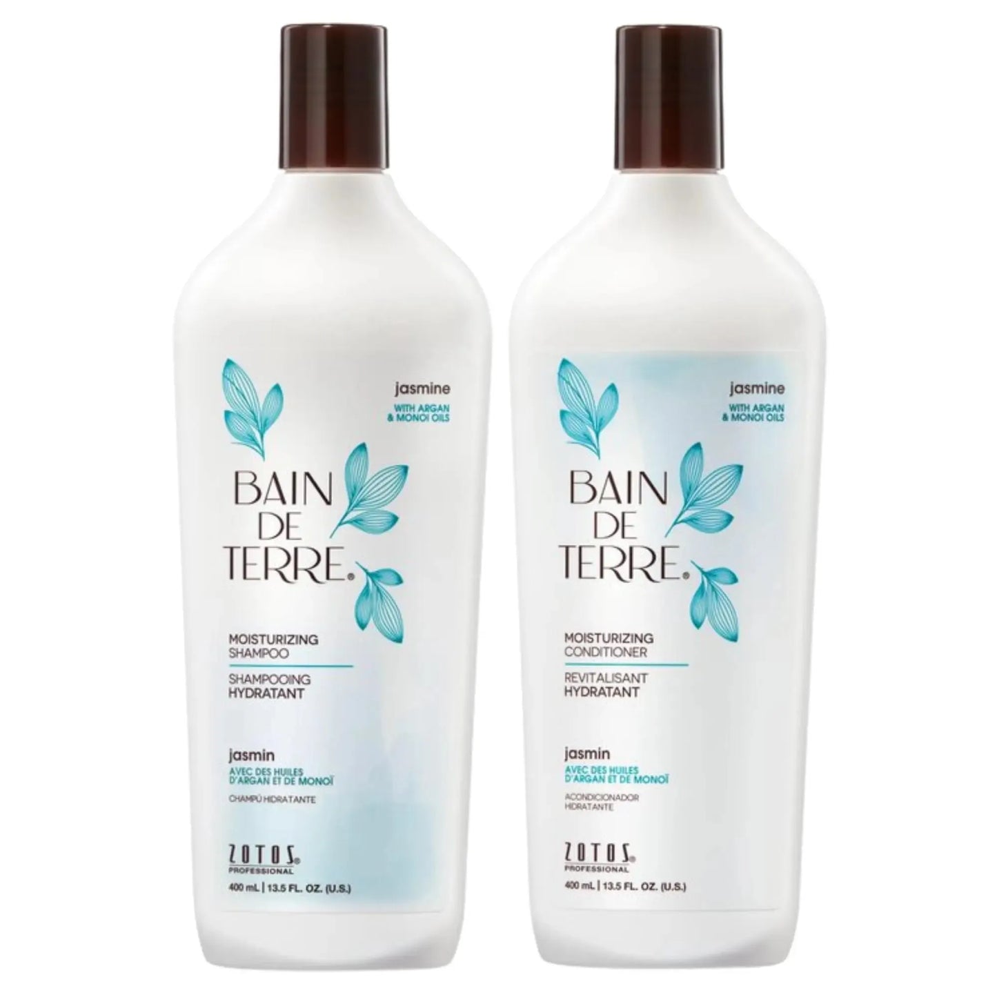 Hidratación para cabellos secos: Shampoo y Acondicionador Jasmin 400ml Capeli