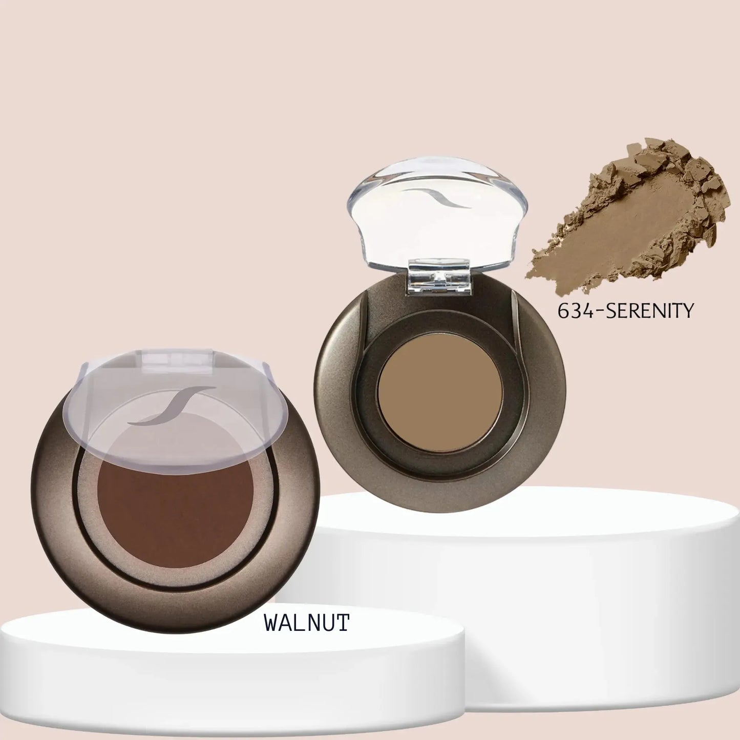 SORME: Delineador Cejas Dark Walnut + Sombra Ojos Mineral Serenity Capeli