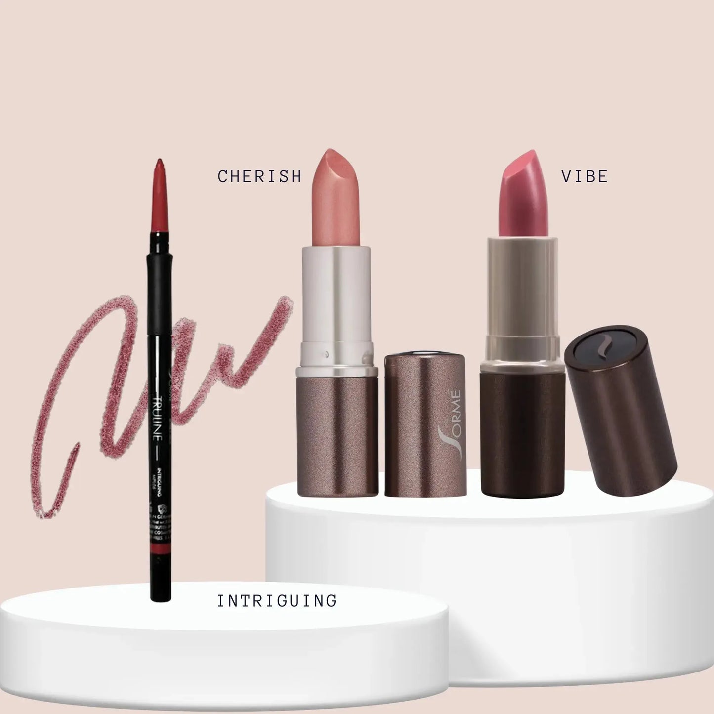 SORME: Delineador Intriguing + Labiales Minerales Cherish/Vibe Capeli