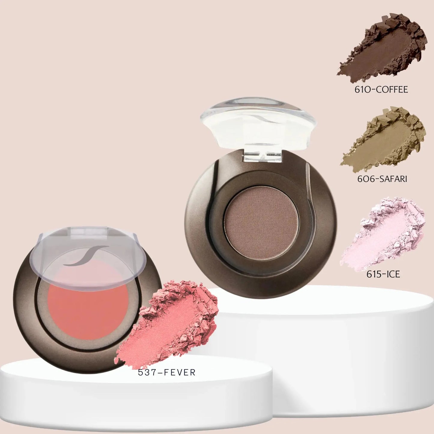 SORME: Sombras Safari/Ice/Coffee + Rubor Mineral Fever Capeli