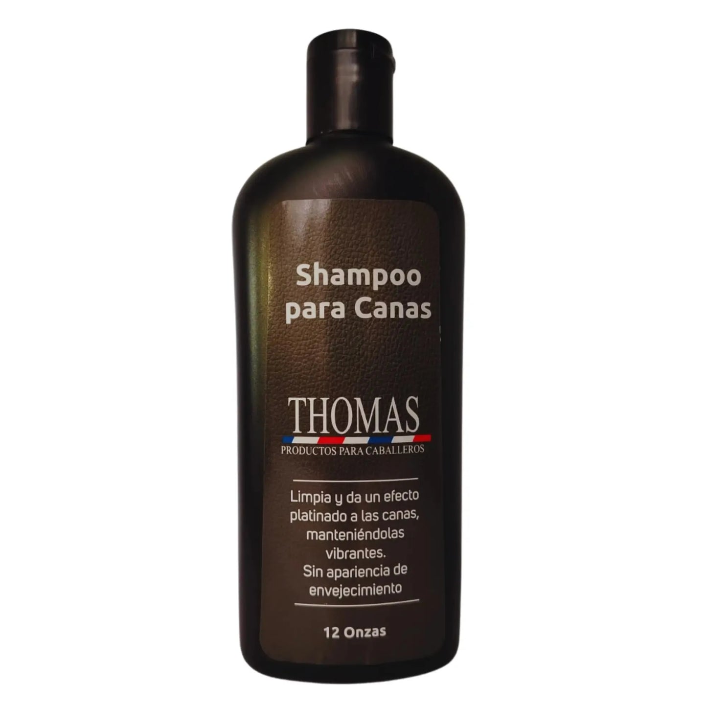 Thomas Shampoo Matizador de Canas 12 onzas: Brillo En Las Canas Y Cabello Blanco Capeli