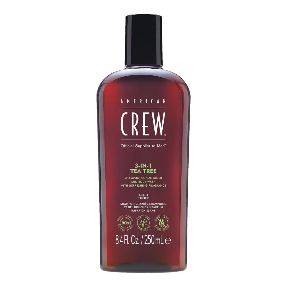 Crew, Shampoo, acondicionador y gel de baño 3-IN-1 Tea Tree Capeli