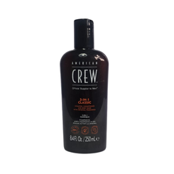 American Crew 3-in-1 Shampoo, Conditioner & Body Wash 250 ml: Práctico, completo y eficaz para el hombre moderno