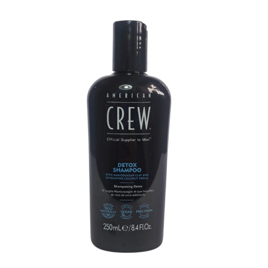 American Crew Detox Shampoo 250 ml: Limpieza profunda para cabello y cuero cabelludo