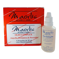Maorlis Ampollas Olio Complex Caja 6x30ml: Protección Intensiva para Cabello Dañado, Caja con 6 Unidades