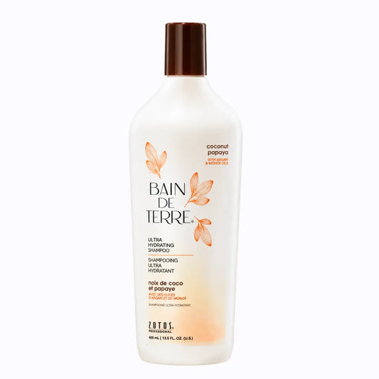 Baño de Tierra Coco Papaya Shampoo 400 ml, hidratación profunda para cabello seco y dañado, sin parabenos