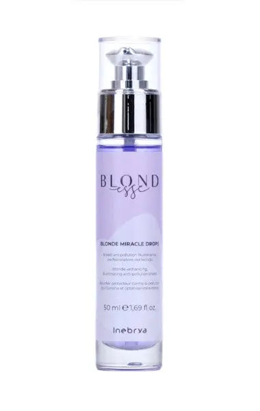 Inebrya - Gotas Blonde Miracle 50 ml - Para Cuidado y Mantenimiento de Cabellos Rubios. Capeli