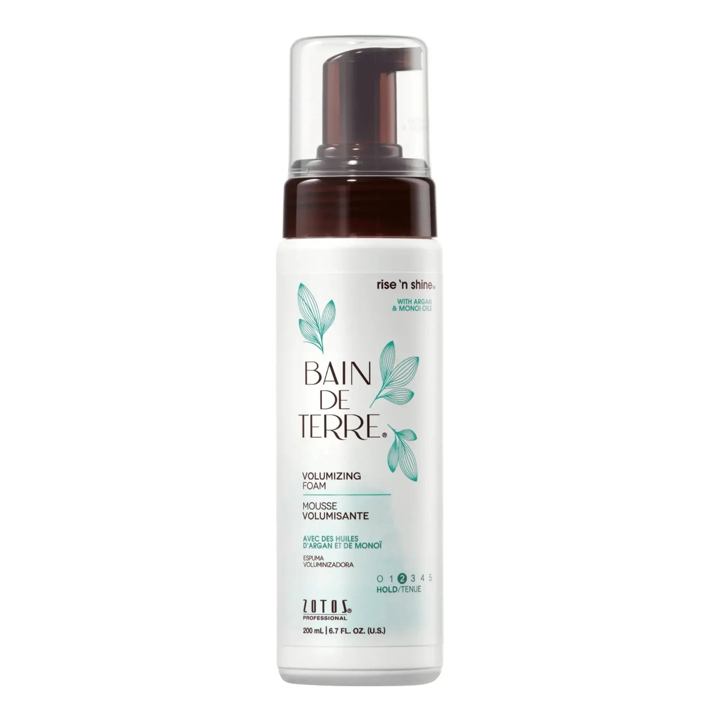 Baño de tierra Espuma Voluminizadora Rise N’ Shine 200 ml, Aporta volumen instantáneo y cuerpo duradero Capeli
