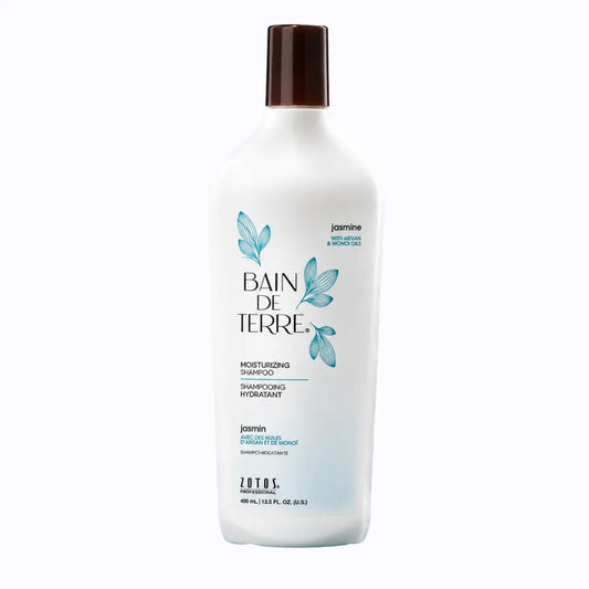Baño de Tierra Jasmine Moisturizing Shampoo 400 ml, hidratación profunda para cabello seco, sin parabenos
