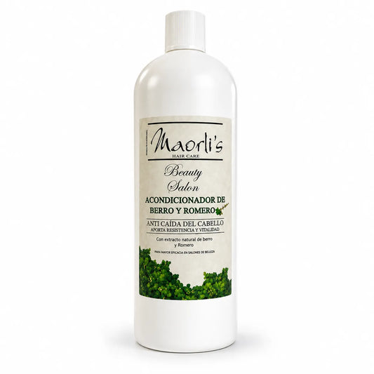 Maorlis Acondicionador Berro y Romero 1L: Fortalece, hidrata y combate la caída del cabello
