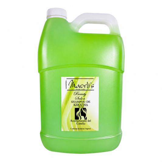 Maorlis Shampoo Keratina Galon: Mantiene el alisado y el color, limpia suavemente sin sal