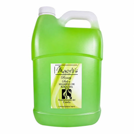 Maorlis Shampoo Keratina Galon: Mantiene el alisado y el color, limpia suavemente sin sal