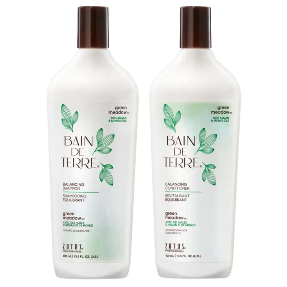 Baño de Tierra, DUO - Shampoo & acondicionador Green Meadow, para cabellos normales o grasos, 400ml Capeli