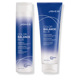 Joico Duo Color Balance Blue Shampoo 300 ml y Acondicionador 250 ml: neutraliza tonos cálidos y pigmentos anaranjados