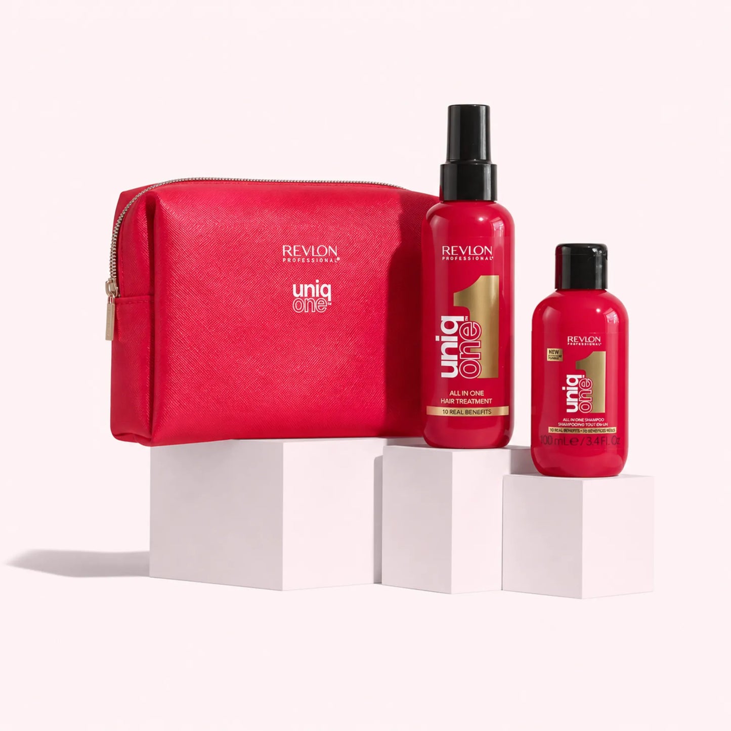 Revlon Professional, UniqOne All in One: Leave-In 150 ML + Shampoo 100 ML. La rutina completa con 10 beneficios reales para tu cabello