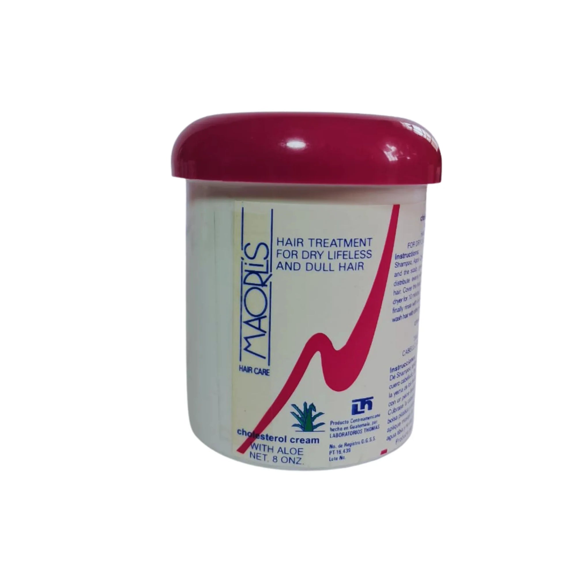 Maorlis Colesterol Sábila 8 Oz: Revitaliza y restaura el cabello maltratado