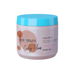 Inebrya Mascarilla Ice Cream Curl 500 ml: Hidrata y define rizos, controlando el encrespamiento. Sin siliconas ni sulfatos. Ideal para rizos naturales y con permanente. Capeli