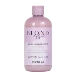 Inebrya Shampoo Blonde Miracle 300 ml: Hidrata y protege el cabello rubio, con aceite de coco y sin parabenos, manteniendo el color vibrante y un brillo luminoso por más tiempo. Capeli
