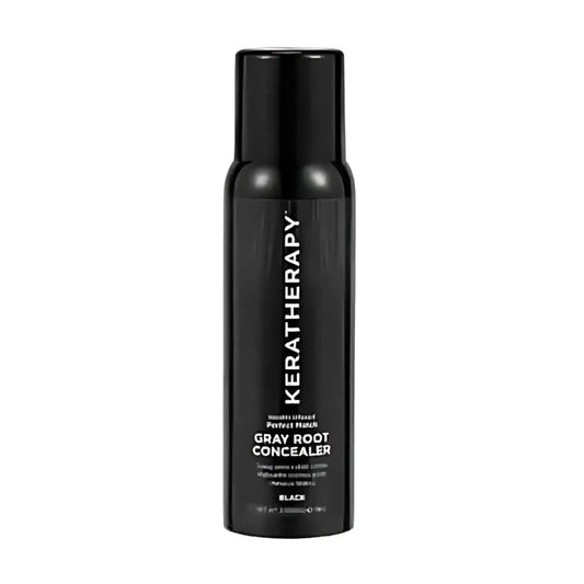Keratherapy Perfect Match, Corrector de Canas Negro 3oz – Spray de color temporal que cubre instantáneamente las raíces con canas Capeli