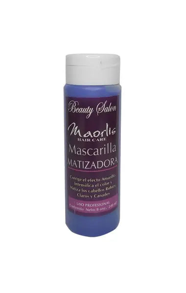 Maorlis, Mascarilla Matizadora para<br>Cabellos Rubios con Canas o Decolorados, 8 Oz Capeli