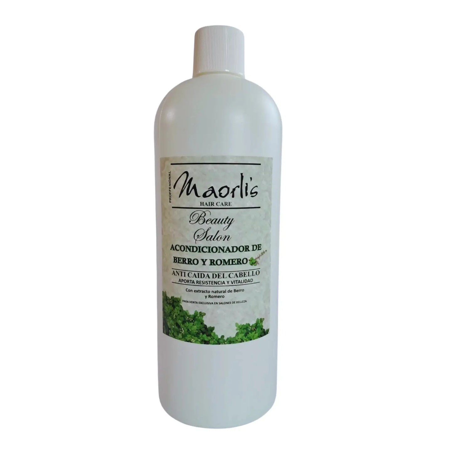 Maorlis Acondicionador Berro y Romero 1L: Fortalece, hidrata y combate la caída del cabello Capeli