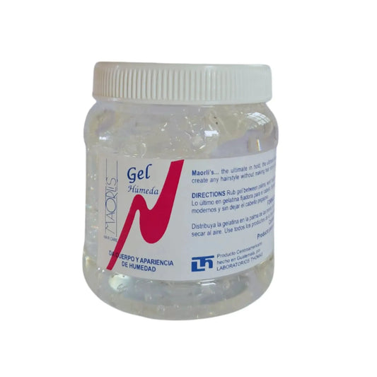 Maorlis Gel Húmedo 8 Oz: Estilo fresco y brillante con apariencia de humedad para el cabello Capeli