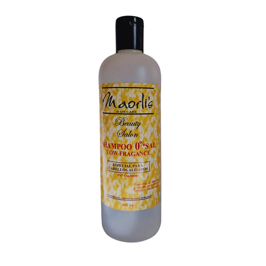 Maorlis Shampoo 0 % Sal 16 Oz: Sin sal, ideal para cabello alisado o decolorado Capeli