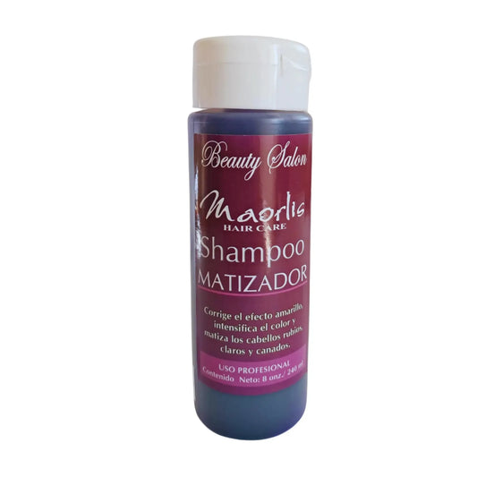 Maorlis Shampoo Matizador 8 Oz: Sin sal ni parabenos, realza rubios, canas y decolorados Capeli