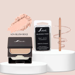 Sorme Base Polvo Blush Beige + Repuesto + Delineador Cosmos