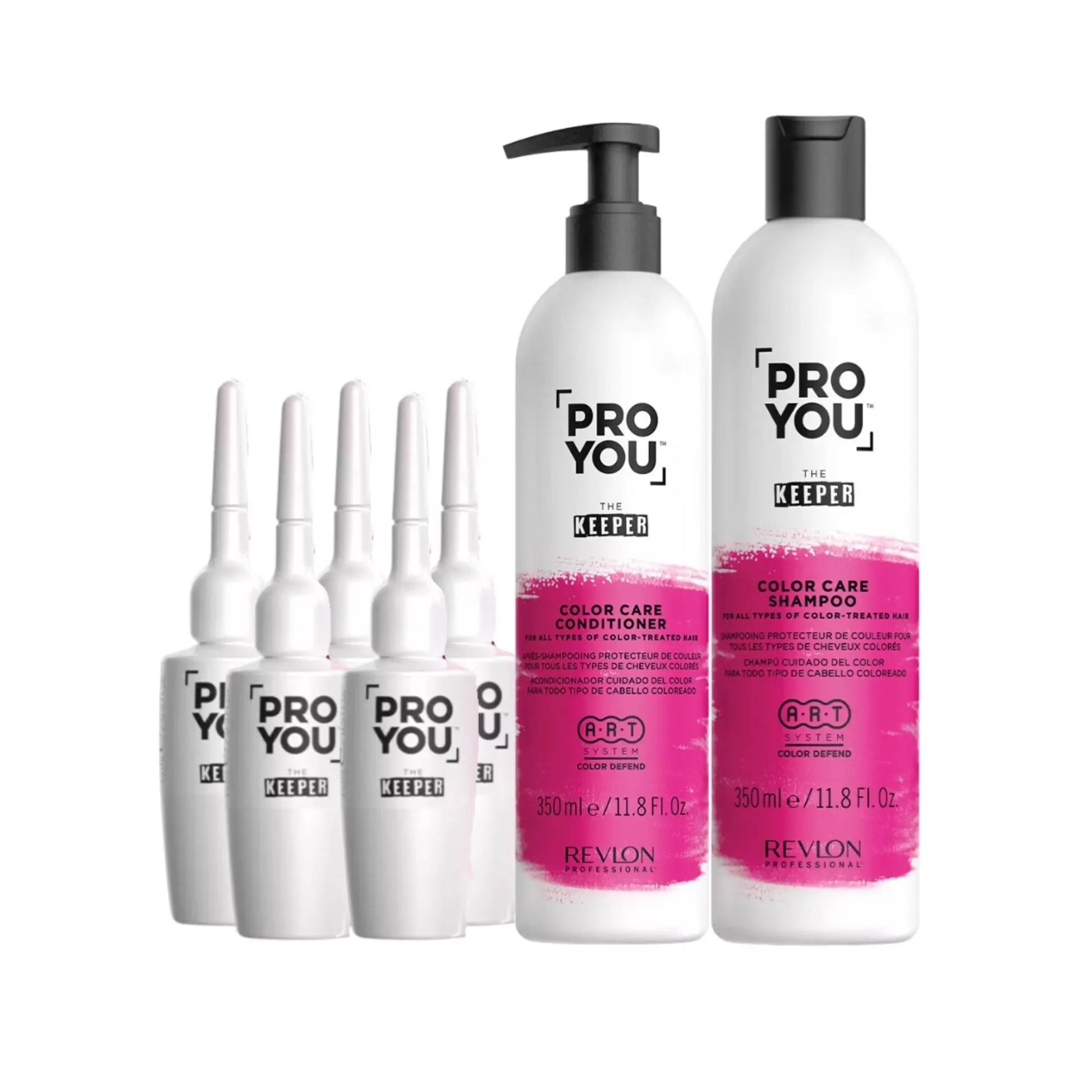 Revlon Professional, Shampoo, Acondicionador y Ampollas The Keeper ProYou - Cuidado de Color Capeli