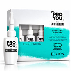 Revlon Professional ProYou The Moisturizer Booster10 x 15 ml, ampollas sin enjuague hidratante para cabello seco