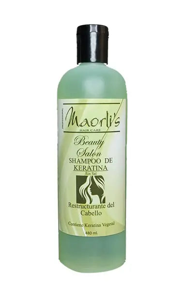 Maorlis, Shampoo Beauty Salón Keratina<br>Para Cabellos Con Alisado 16Oz Capeli