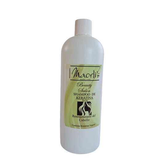 Maorlis Shampoo Keratina Litro: Mantiene el alisado y el color, limpia suavemente sin sal (Copia)