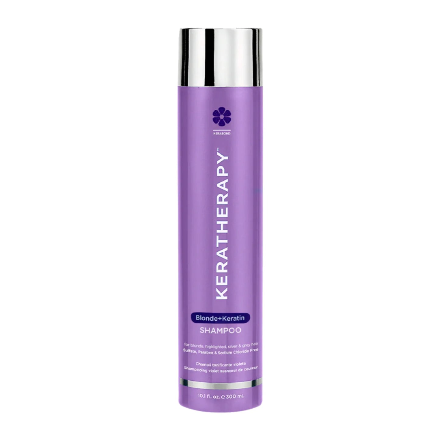 Keratherapy Shampoo Totally Bonde 300 ml, Tonificante Violeta Para Matizar Cabellos Rubios