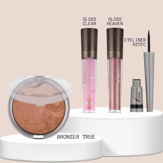 SORME Jet Liner Aztec + Labial Clear & Heaven + Bronceador True Capeli