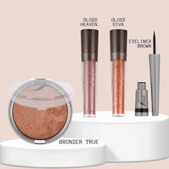 SORME Jet Liner Marrón + Labial Heaven & Diva + Bronceador True Capeli