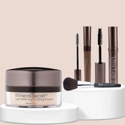 SORME Máscara Marrón Oscuro + Gel Cejas Rubio + Brocha Polvo + Polvo Citron Capeli