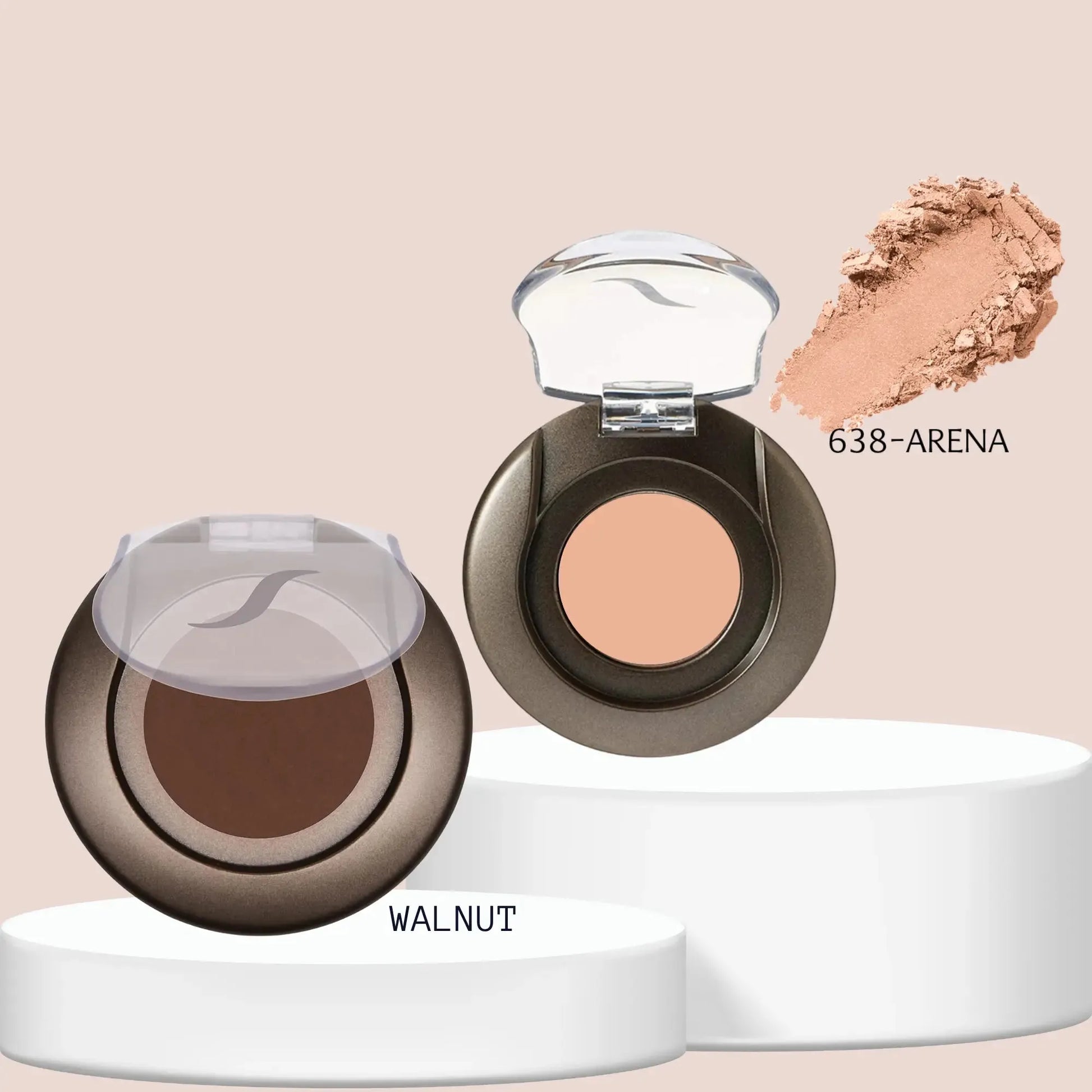 SORME: Delineador Cejas Dark Walnut + Sombra Ojos Mineral Arena Capeli