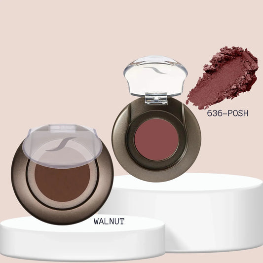 SORME: Delineador Cejas Dark Walnut + Sombra Ojos Mineral Posh Capeli