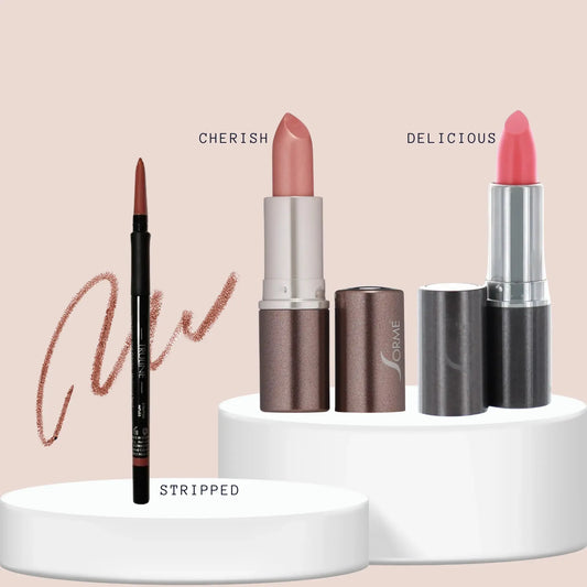 SORME: Delineador Stripped + Labiales Minerales Cherish/Delicious Capeli