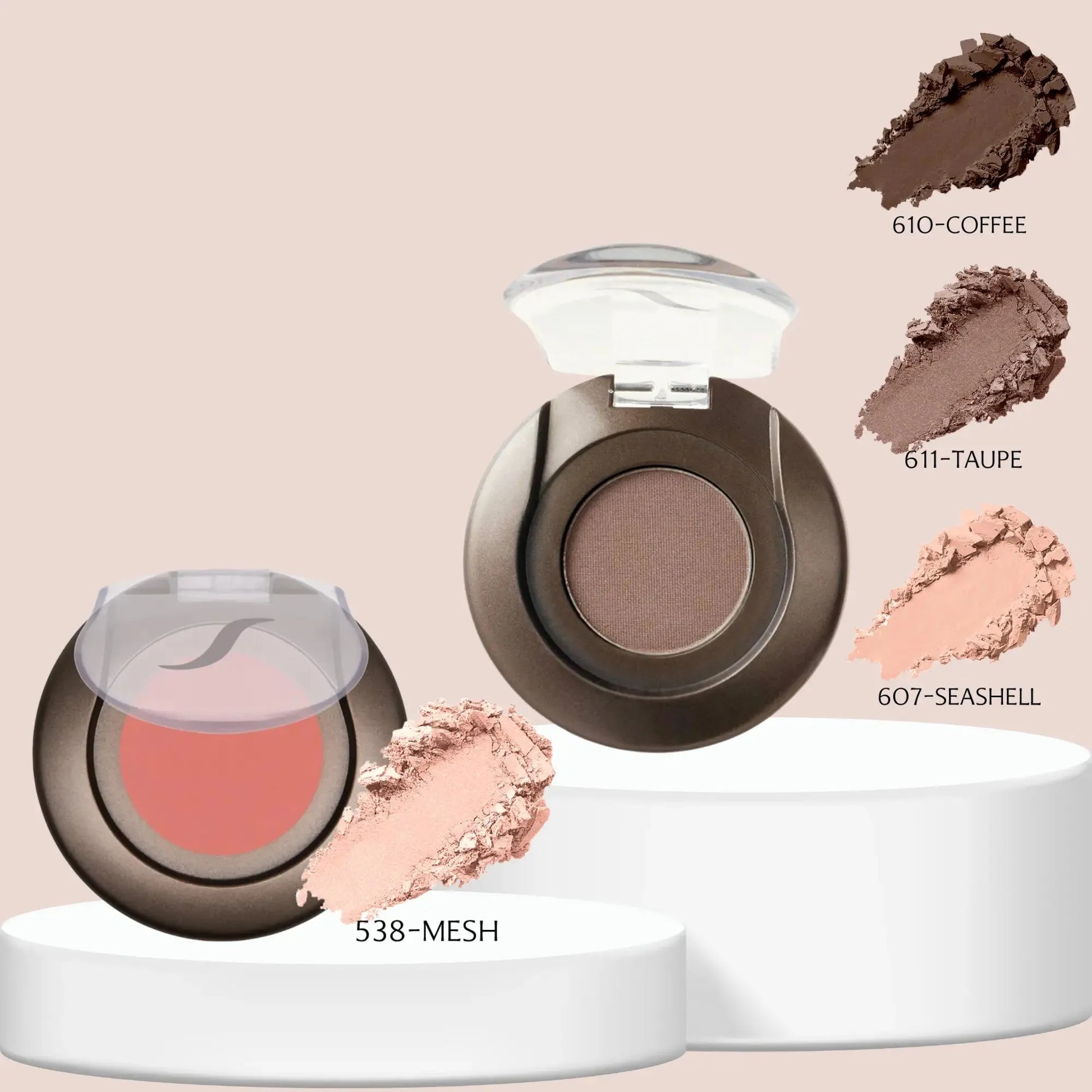 SORME: Sombras Coffee/Taupe/Seashells + Rubor Mineral Mesh Capeli