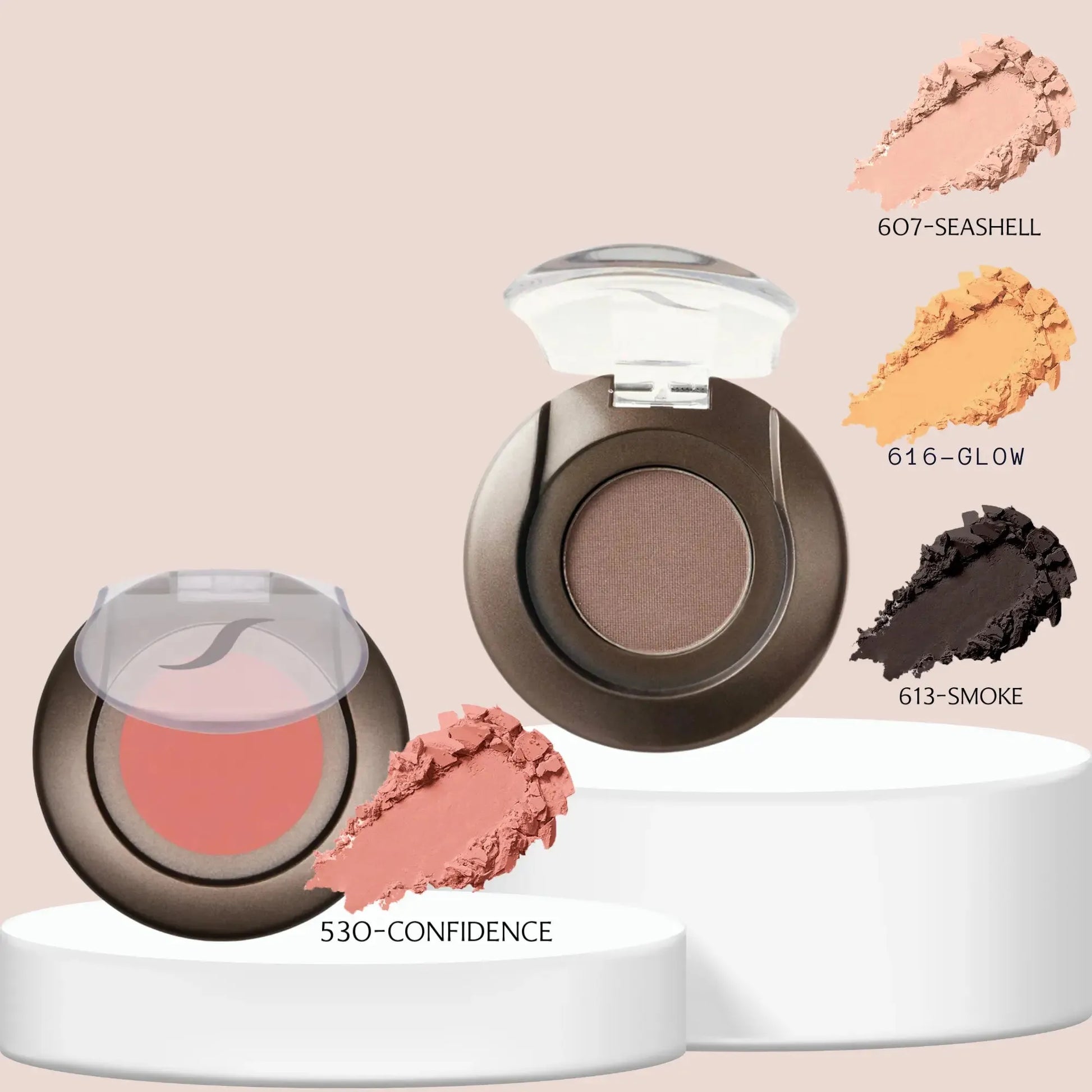 SORME: Sombras Glow/Smoke/Seashells + Rubor Mineral Confidence Capeli
