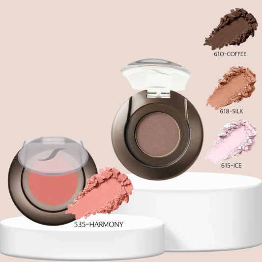 SORME: Sombras Silk/Ice/Coffee + Rubor Mineral Harmony Capeli