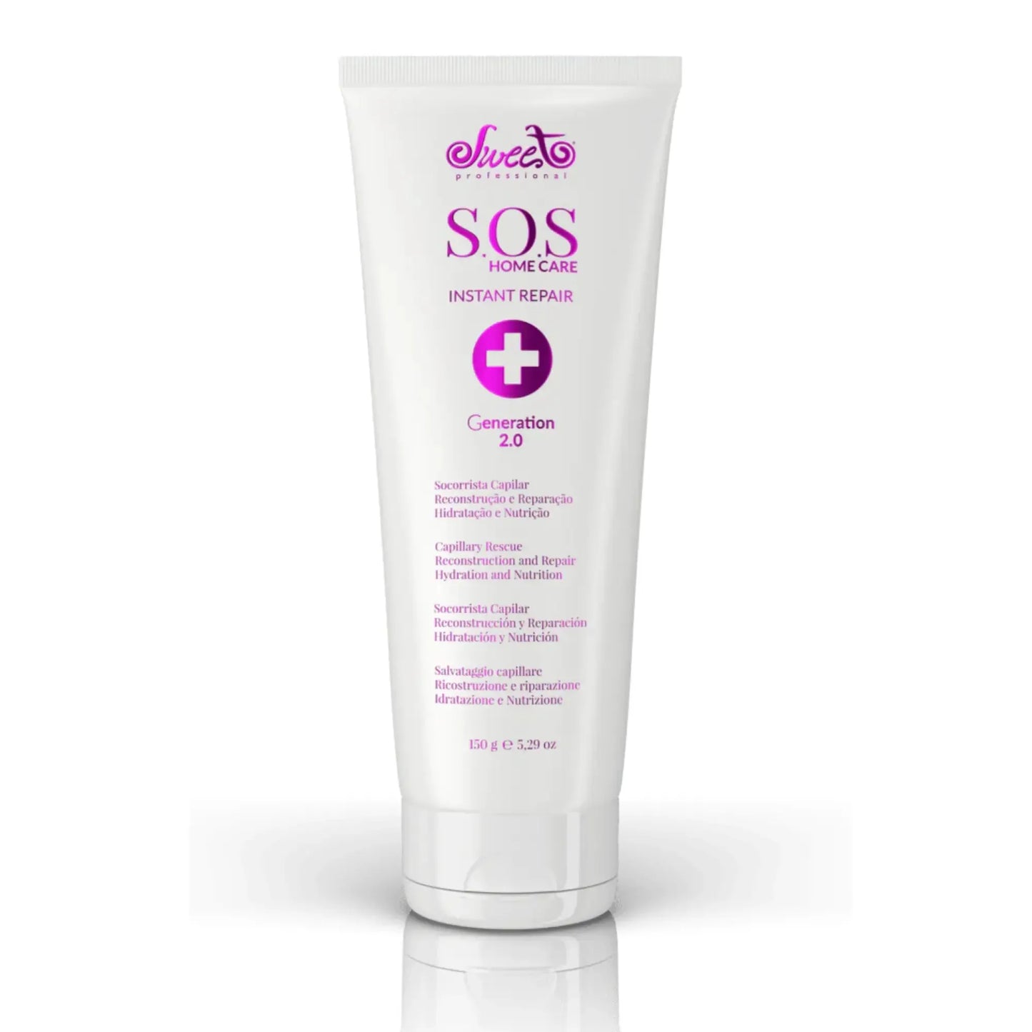 Sweet Professional S.O.S. Instant Repair 230 ML, Para reconstruir y reparar el cabello Capeli
