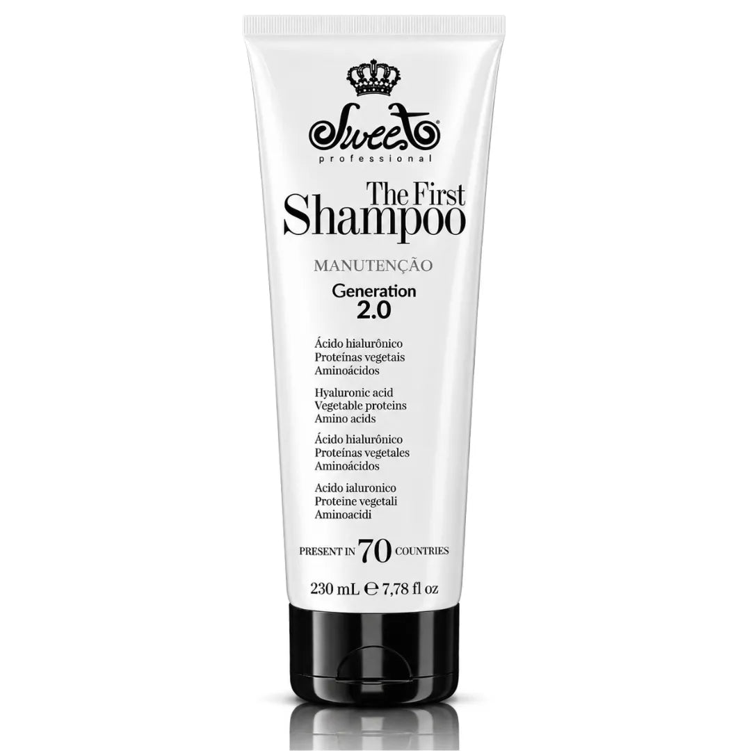 Sweet Professional The First Home  Shampoo 3.0 230 ml : Limpieza diaria suave para cabello procesado, uso diario