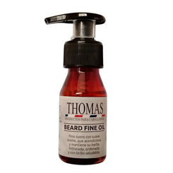 Thomas Fine Beard Oil 2 onzas: Aceite Para Hidratación y Billo de la Barba Capeli